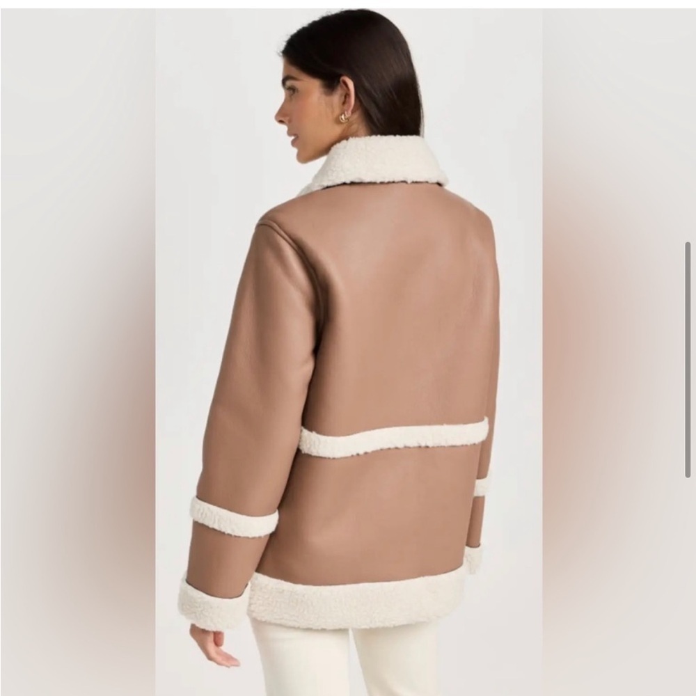 Avec Les Filles shearling jacket size S NWT - Picture 3 of 7